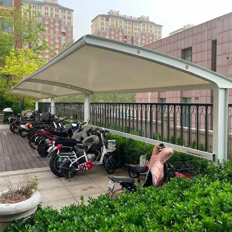 扬州膜结构电动车棚